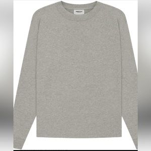 Essential long sleeve in grey size medium for men